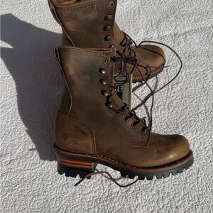 Frye Lace Up Logger 6G Combat Boots Sz 7